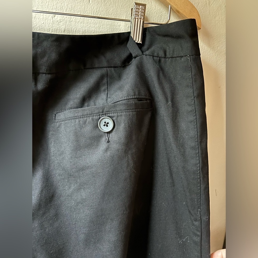 Banana Republic Black Wool Stretch Crop Culotte Pant EXC Size 12 Martin Fit - Picture 6 of 8